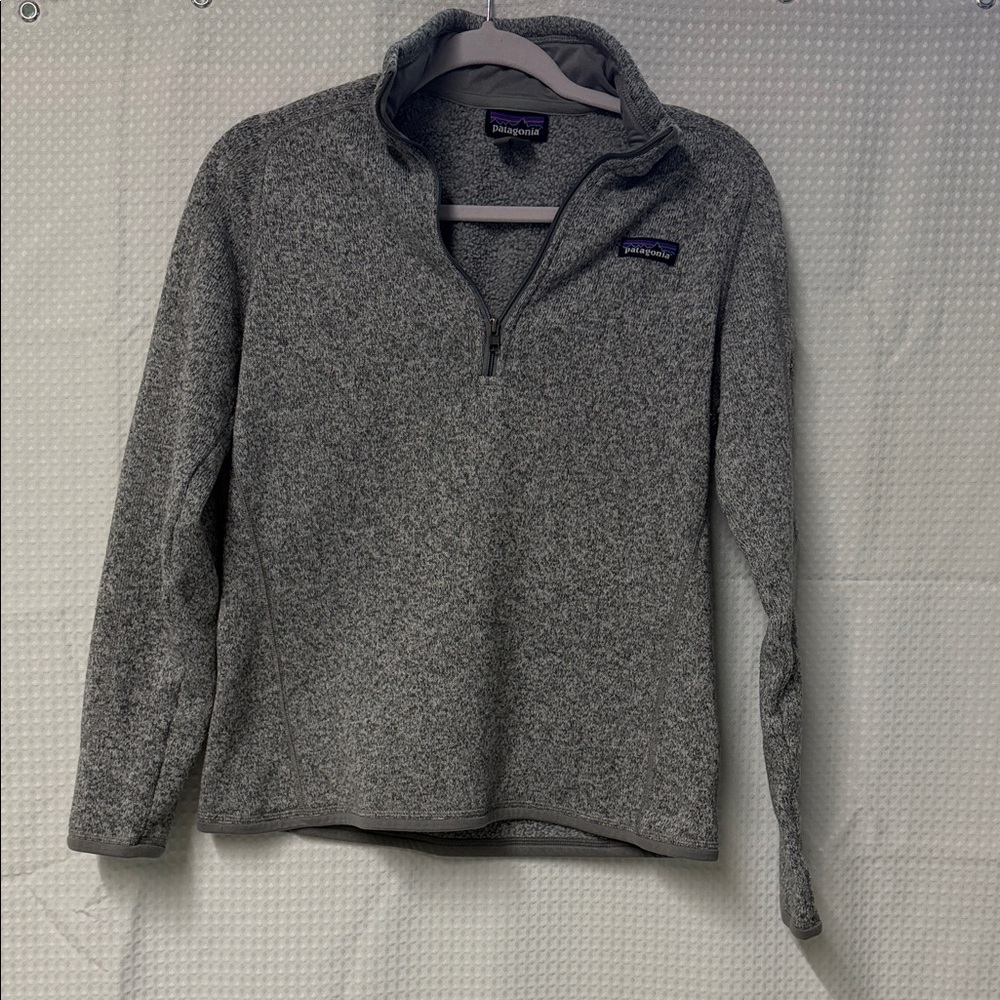 Patagonia Women’s Better Sweater 1/4 Zip-Up Sweater in Heather Grey